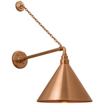 Academy Outdoor Anchored Mack Savannah Conical Wall Light - Soft Copper