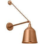 Academy Outdoor Anchored Mack Sm Rockhouse Shade Wall Light - Soft Copper