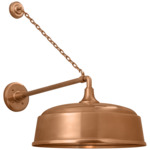 Academy Outdoor Anchored Mack Rockhouse Shade Wall Light - Soft Copper