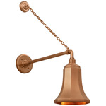 Academy Outdoor Anchored Mack Savannah Shade Wall Light - Soft Copper