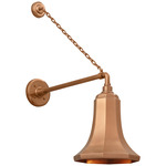Academy Outdoor Anchored Mack Savannah Shade Wall Light - Soft Copper