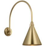 Academy Outdoor Arched Mack Savannah Conical Wall Light - Hand-Rubbed Antique Brass