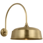 Academy Outdoor Arched Mack Rockhouse Shade Wall Light - Hand-Rubbed Antique Brass
