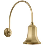 Academy Outdoor Arched Mack Savannah Shade Wall Light - Hand-Rubbed Antique Brass