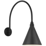 Academy Outdoor Arched Mack Savannah Conical Wall Light - Matte Black