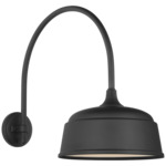 Academy Outdoor Arched Mack Rockhouse Shade Wall Light - Matte Black