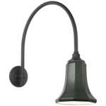 Academy Outdoor Arched Mack Savannah Shade Wall Light - Matte Black / Green