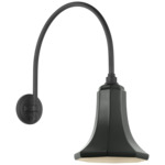 Academy Outdoor Arched Mack Savannah Shade Wall Light - Matte Black / Green
