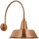 Academy Outdoor Arched Mack Bowers Shade Wall Light - Soft Copper