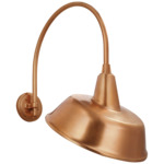Academy Outdoor Arched Mack Tilted Bowers Shade Wall Light - Soft Copper