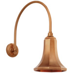 Academy Outdoor Arched Mack Savannah Shade Wall Light - Soft Copper