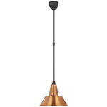 Academy Bowers Outdoor Pendant - Matte Black / Soft Copper