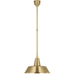 Academy Bowers Outdoor Pendant - Hand-Rubbed Antique Brass