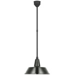 Academy Bowers Outdoor Pendant - Matte Black / Green