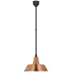 Academy Bowers Outdoor Pendant - Matte Black / Soft Copper