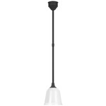 Academy Rockhouse Small Outdoor Pendant - Matte Black / White