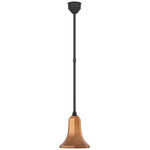 Academy Savannah Outdoor Pendant - Matte Black / Soft Copper