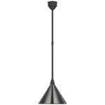 Academy Savannah Conical Outdoor Pendant - Matte Black / Green