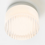 Crisp Ceiling Light - Natural Anodized / White Interior