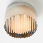 Crisp Ceiling Light - Natural Anodized / Chrome Exterior
