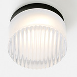 Crisp Ceiling Light - Black Anodized / Frosted Interior
