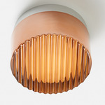 Crisp Ceiling Light - Natural Anodized / Copper Exterior