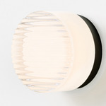 Crisp Wall Sconce - Black Anodized / White Interior