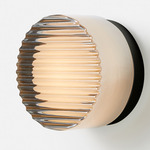 Crisp Wall Sconce - Black Anodized / Chrome Exterior