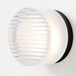 Crisp Wall Sconce - Black Anodized / Frosted Interior