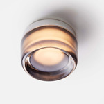 Dimple Ceiling Light - Natural Anodized / Smoked