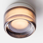 Dimple Ceiling Light - Natural Anodized / Smoked