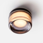 Dimple Ceiling Light - Black Anodized / Smoked