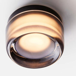 Dimple Ceiling Light - Black Anodized / Smoked