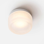 Dimple Ceiling Light - Natural Anodized / Frosted