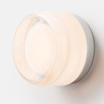 Dimple Wall Sconce - Natural Anodized / White