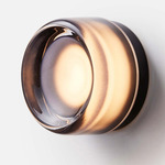 Dimple Wall Sconce - Black Anodized / Smoked