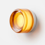 Dimple Wall Sconce - Natural Anodized / Amber