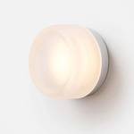 Dimple Wall Sconce - Natural Anodized / Frosted
