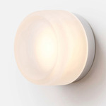 Dimple Wall Sconce - Natural Anodized / Frosted