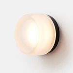 Dimple Wall Sconce - Black Anodized / Frosted
