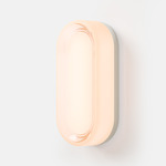 Dimple Dash Wall Sconce - Natural / White Interior