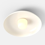 Hoist Outdoor Ceiling Light - Cream White / Frost