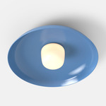 Hoist Outdoor Ceiling Light - Blue Gloss / Frost