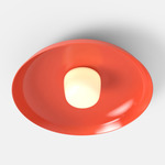 Hoist Outdoor Ceiling Light - Vermillion / Frost