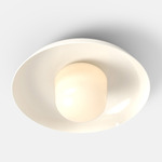 Hoist Outdoor Ceiling Light - Cream White / Frost