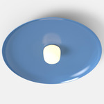 Hoist Outdoor Ceiling Light - Blue Gloss / Frost