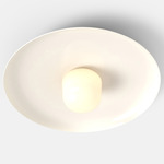 Hoist Outdoor Ceiling Light - Cream White / Frost