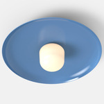 Hoist Outdoor Ceiling Light - Blue Gloss / Frost