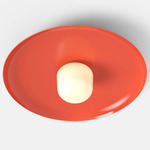 Hoist Outdoor Ceiling Light - Vermillion / Frost