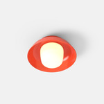Hoist Outdoor Ceiling Light - Vermillion / Frost